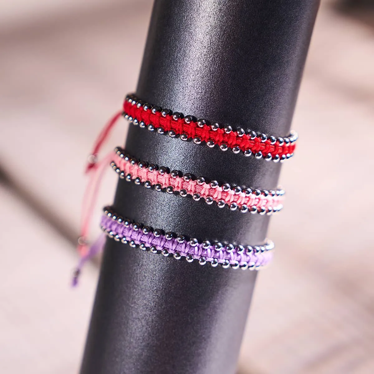Silver x Bubblegum | Friendship DOT Bracelet