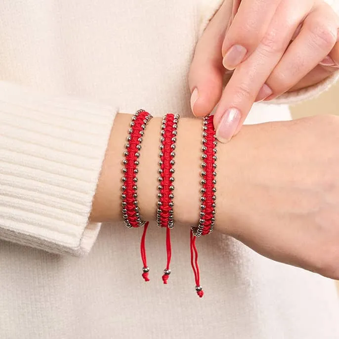 Silver x Cherry | Friendship DOT Bracelet