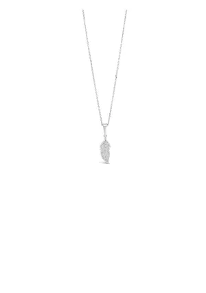 Silverver Feather Pendant/Chain