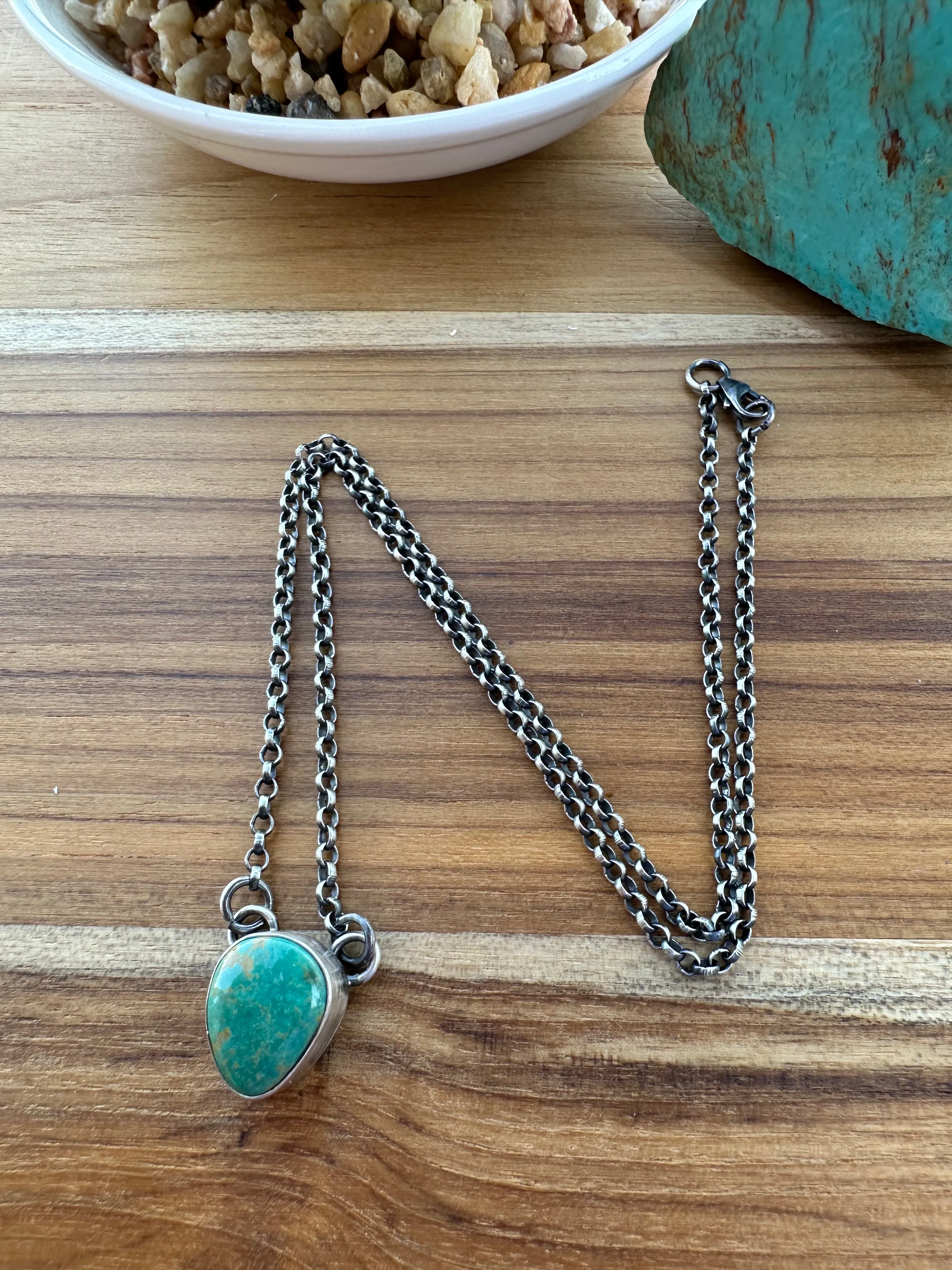 Single Stone Kingman Necklace