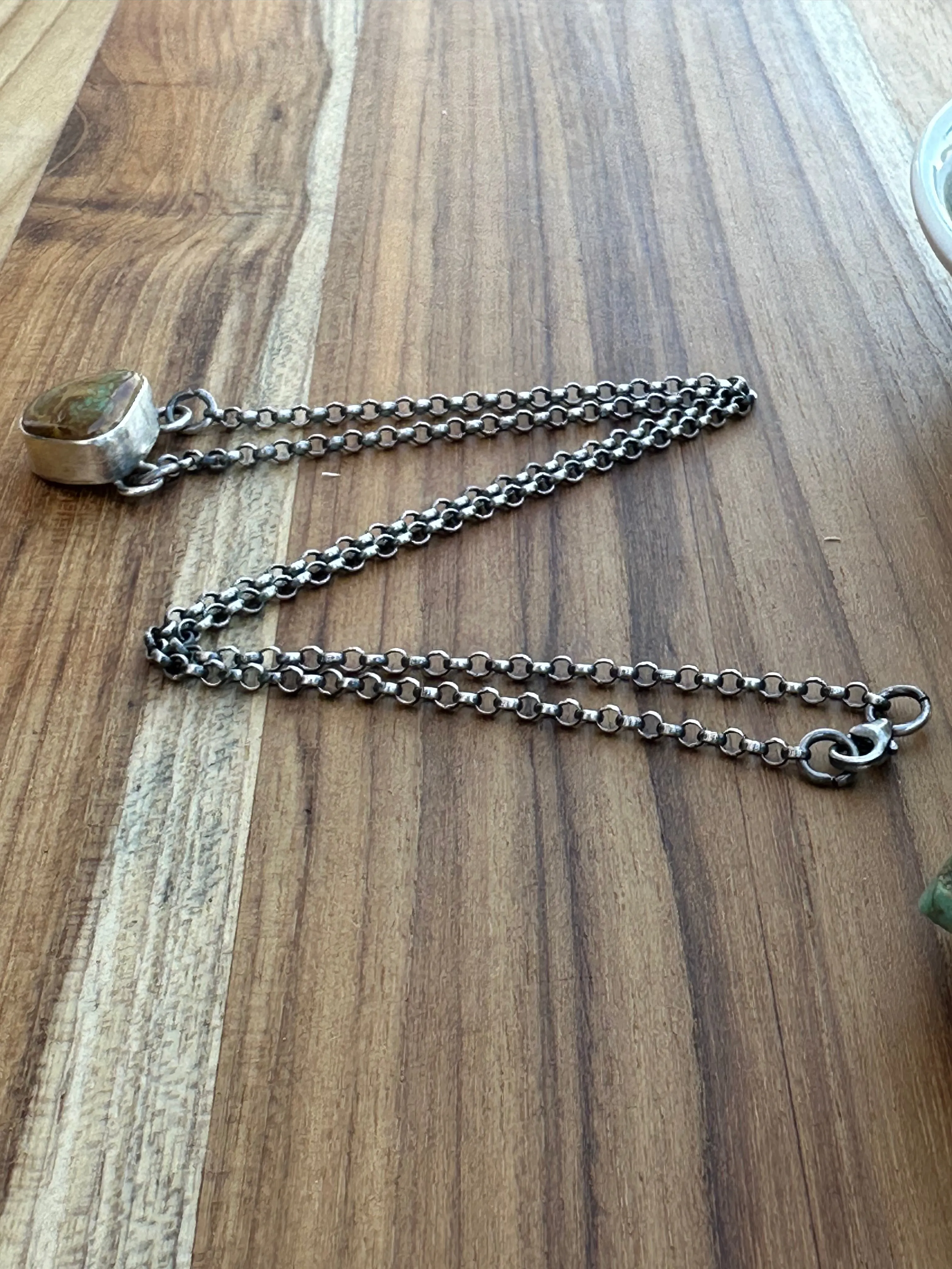 Single Stone Kingman Necklace