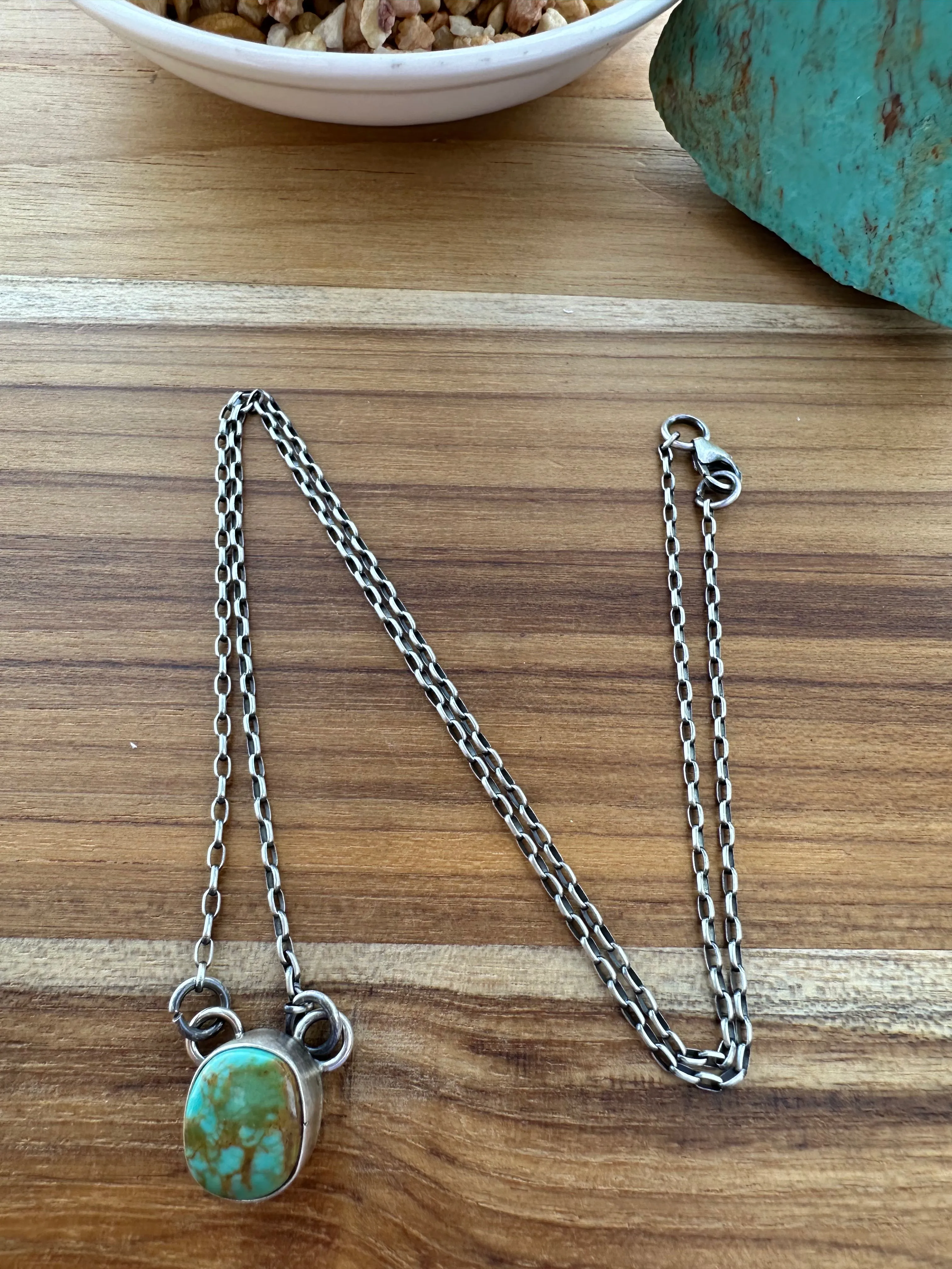 Single Stone Kingman Necklace