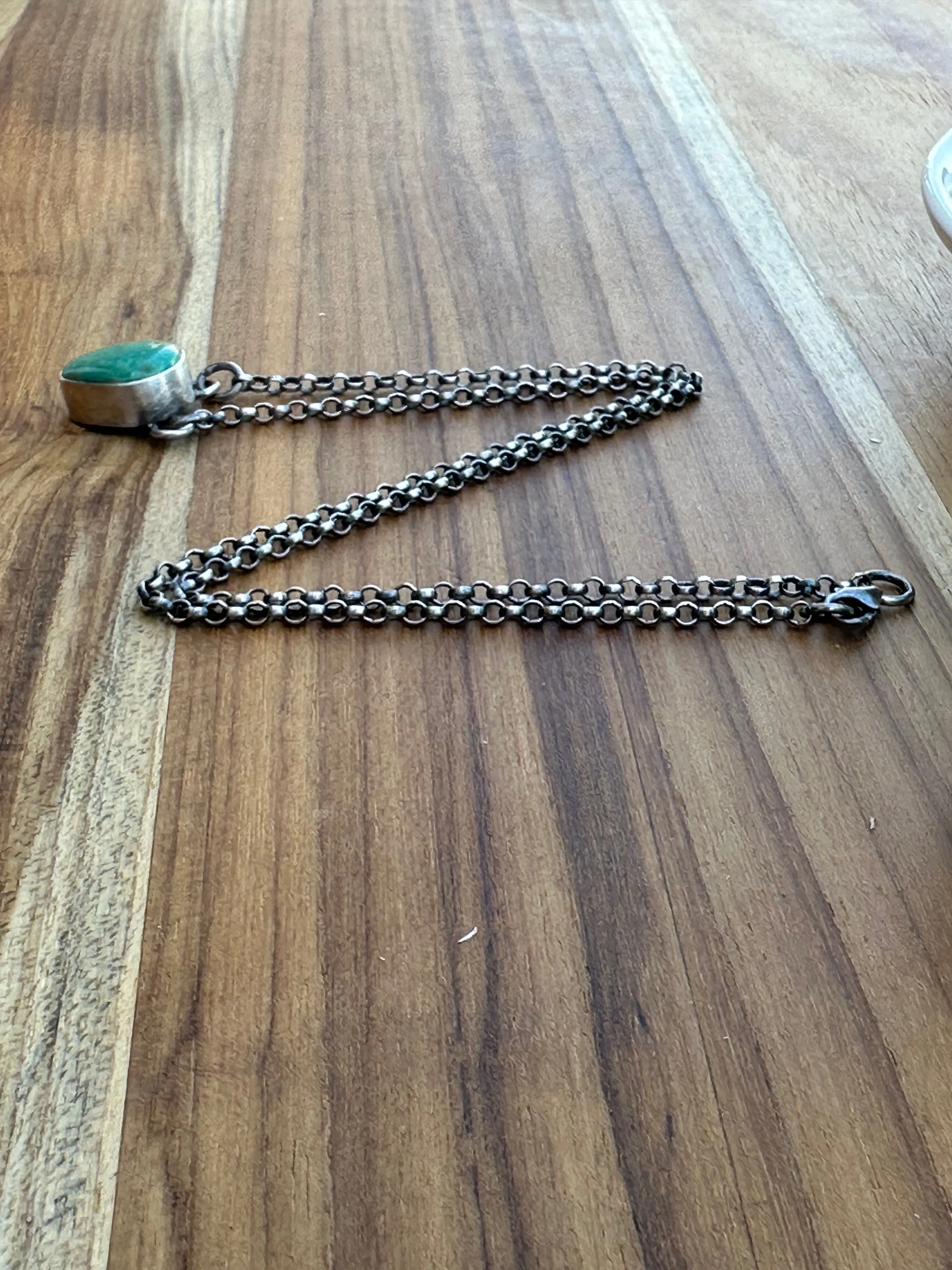 Single Stone Kingman Necklace