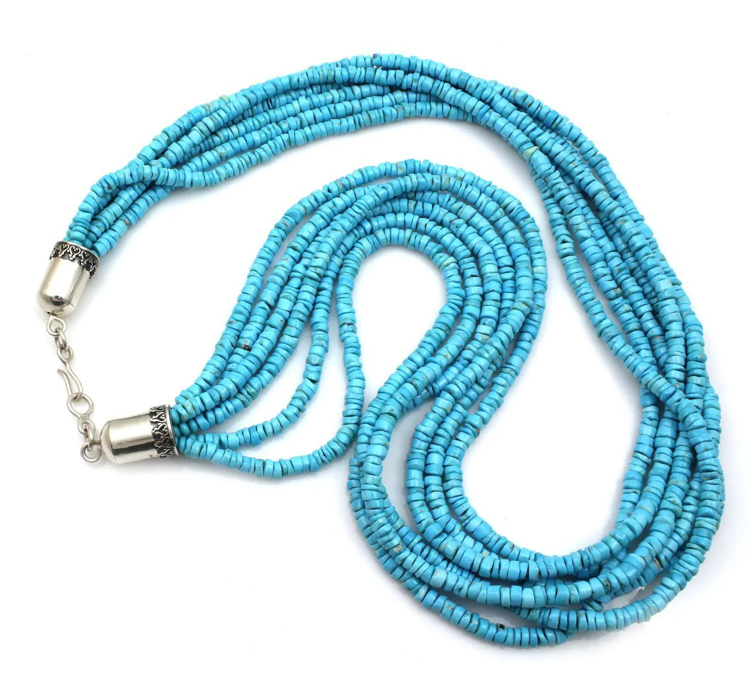 Six Strand Turquoise Necklace
