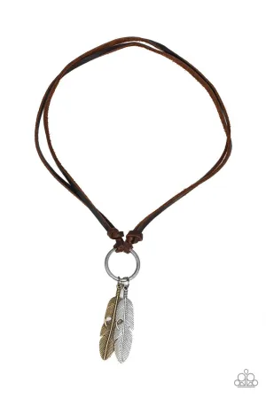 Sky Walker Brown Paparazzi Men's Necklace