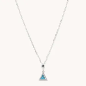 SkyWeaver: Azteca Turquoise Triangle Pendant