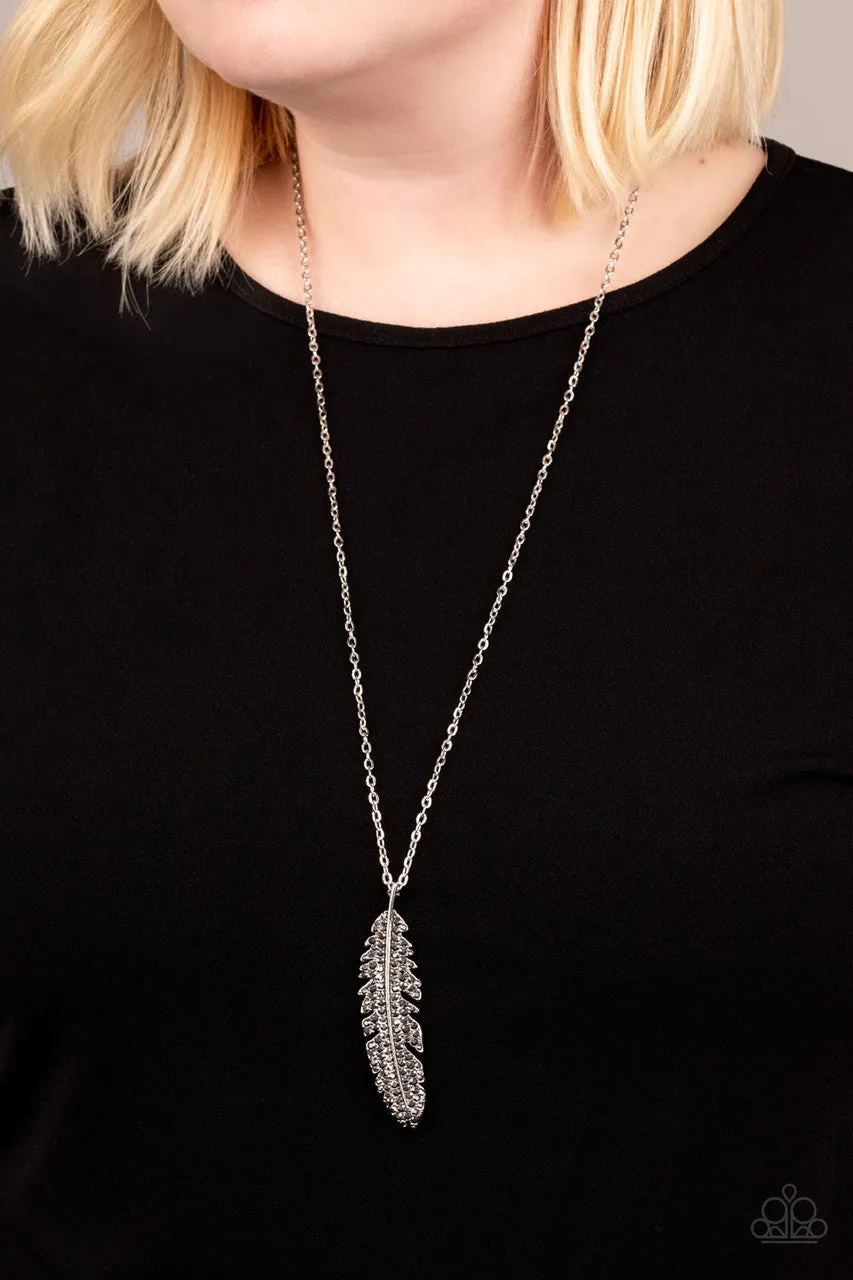 Soaring High Silver Paparazzi Necklace