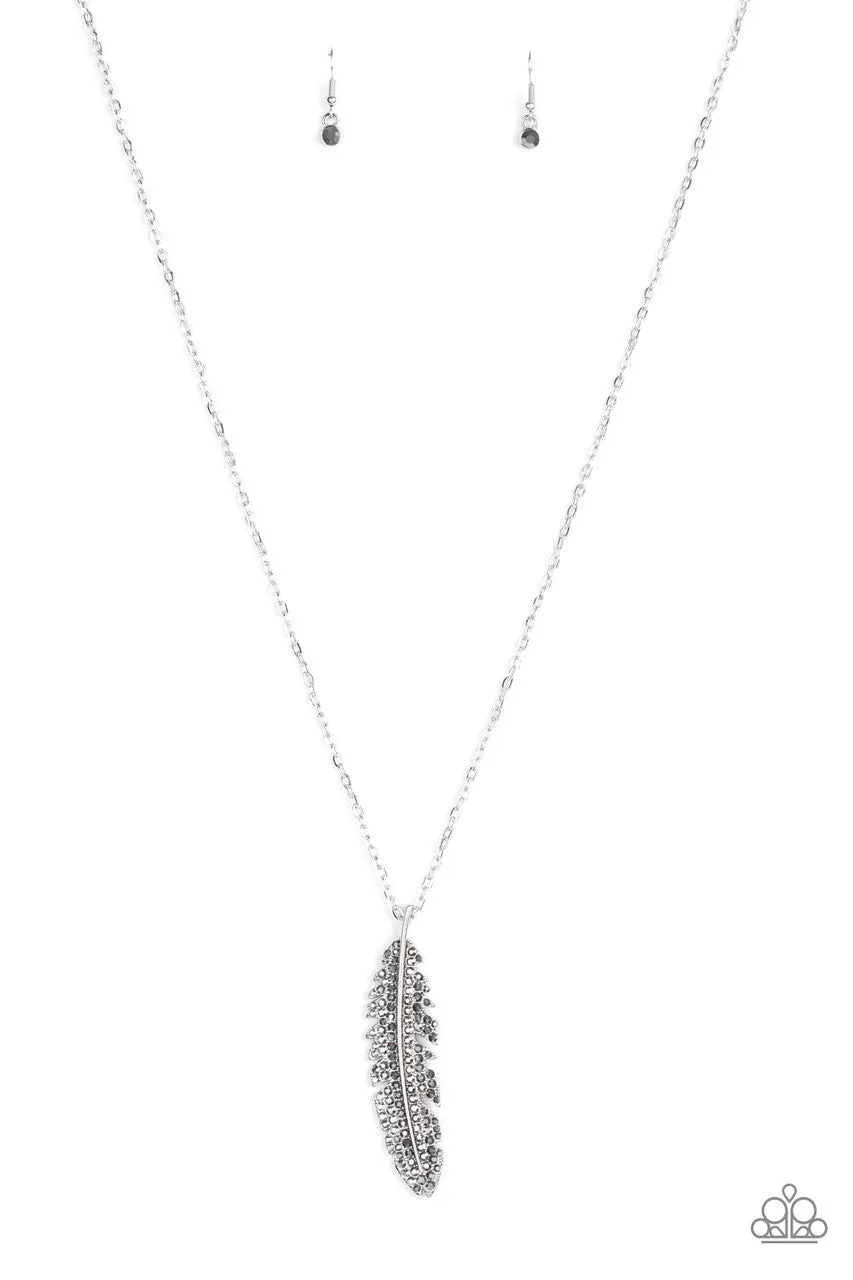 Soaring High Silver Paparazzi Necklace