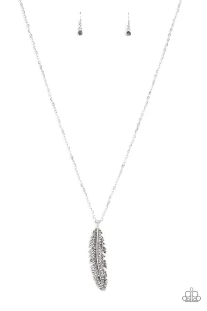 Soaring High Silver Paparazzi Necklace