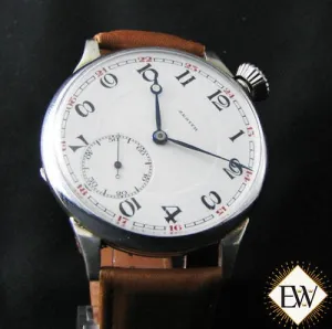 Sold!!! Serviced Vintage ZENITH DRIVERS Pilot Type 20 Antique WWI Officers Large Watch
