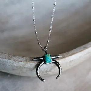Sowell Jewelry Naja Turquoise Sterling Silver Necklace NS0098S