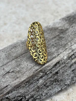 Spiral Tribal Ring