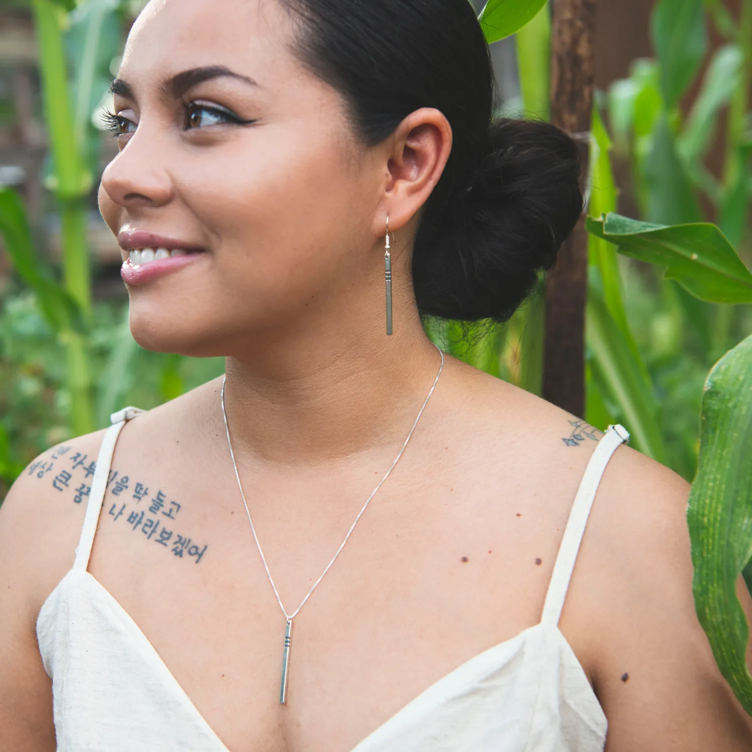 Spirit: Silver Drop Necklace