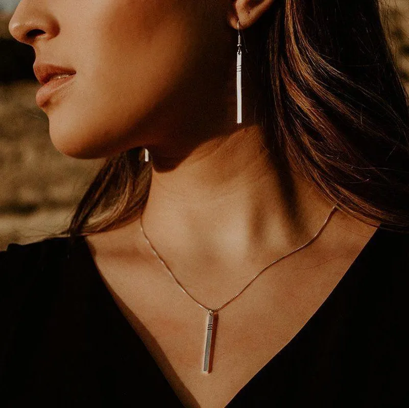Spirit: Silver Drop Necklace