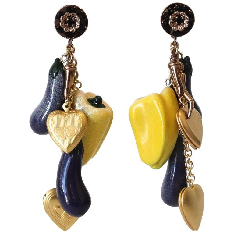 Spring 2012 Dolce & Gabbana Clip On Earrings