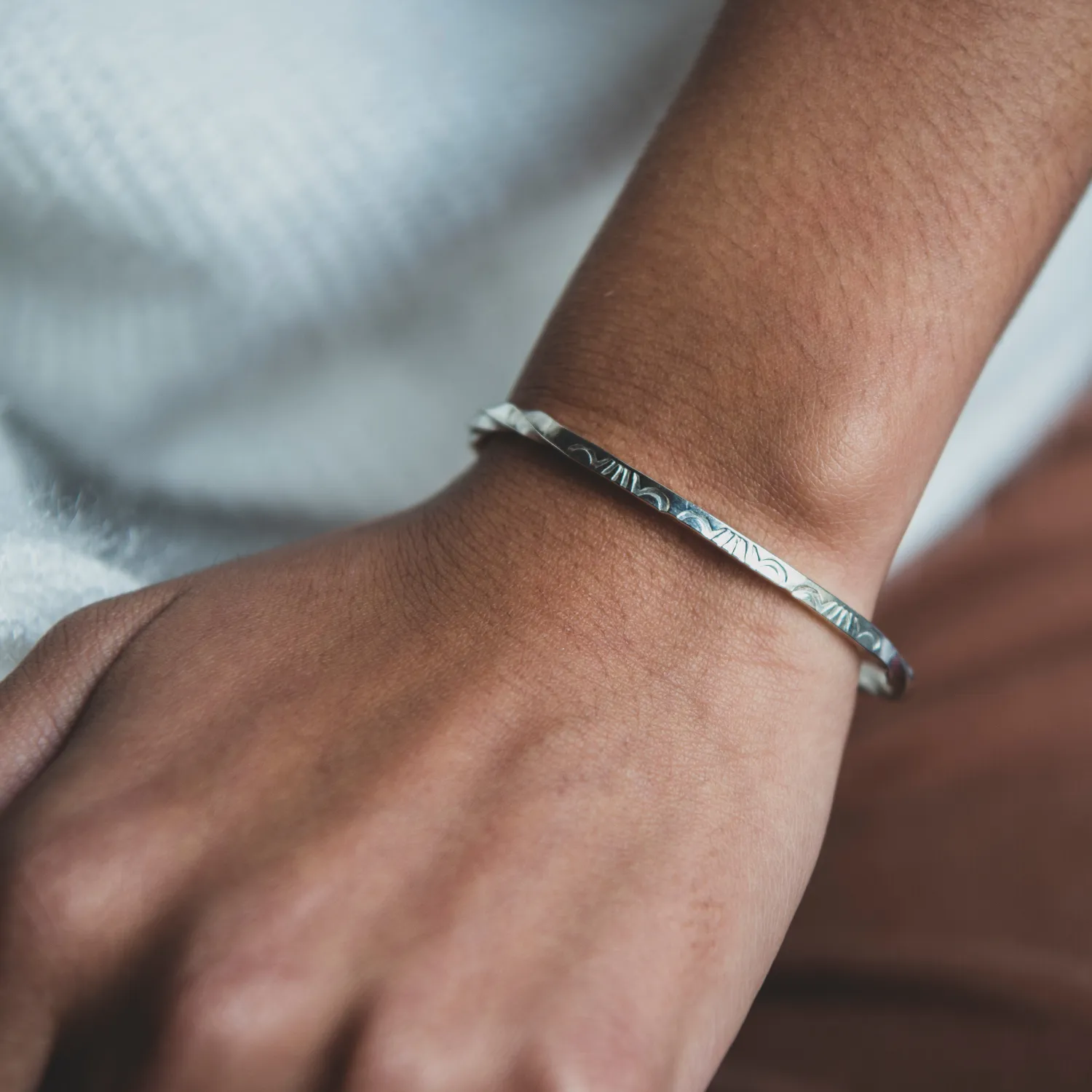 Stamp Dancer: Sage Twist Stacker Bracelet