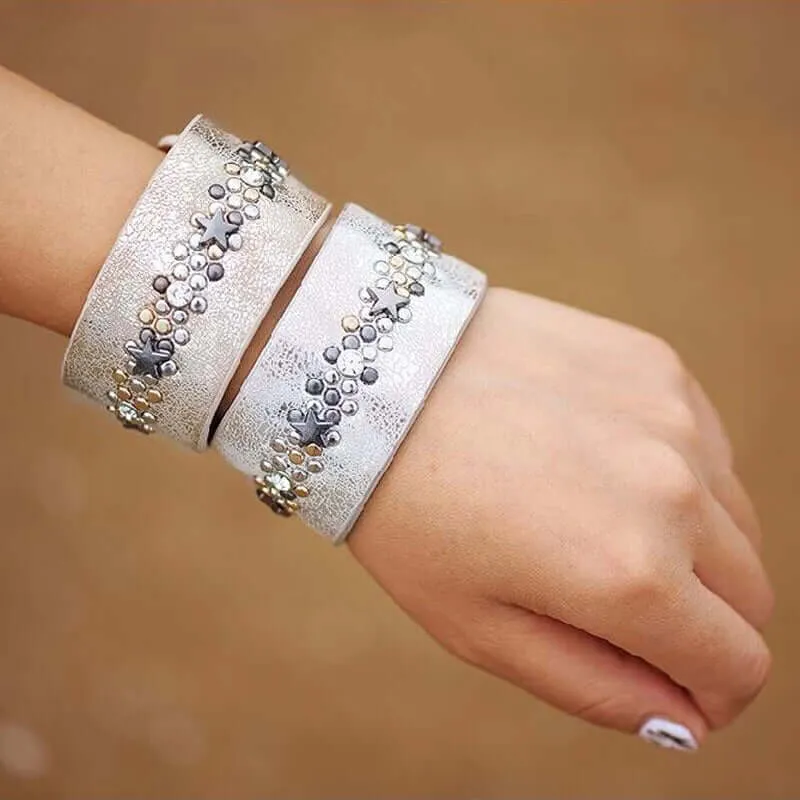 Star Charm Cuff Bracelet