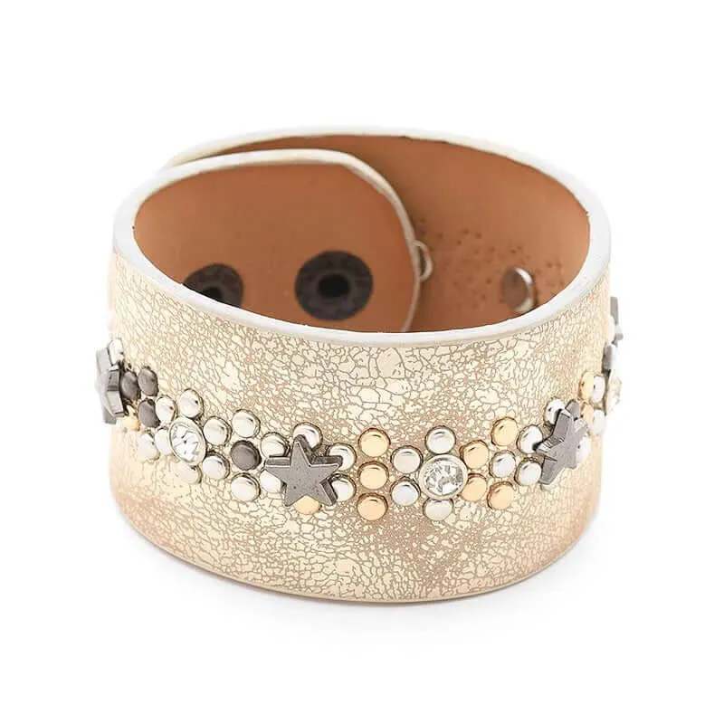 Star Charm Cuff Bracelet