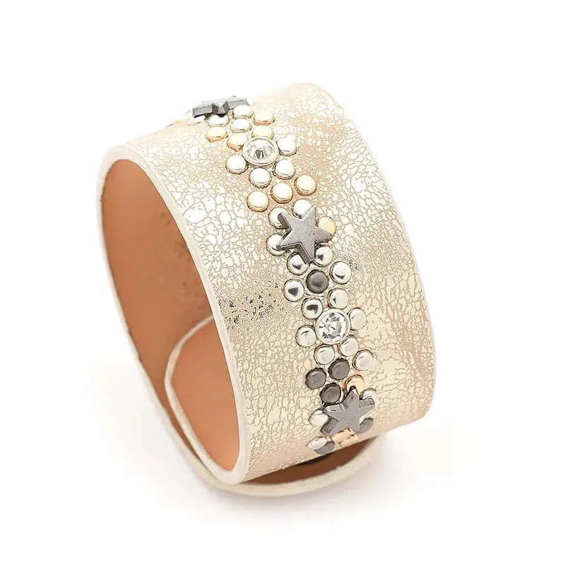 Star Charm Cuff Bracelet