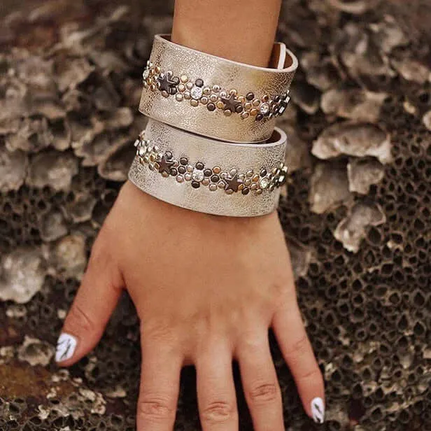 Star Charm Cuff Bracelet