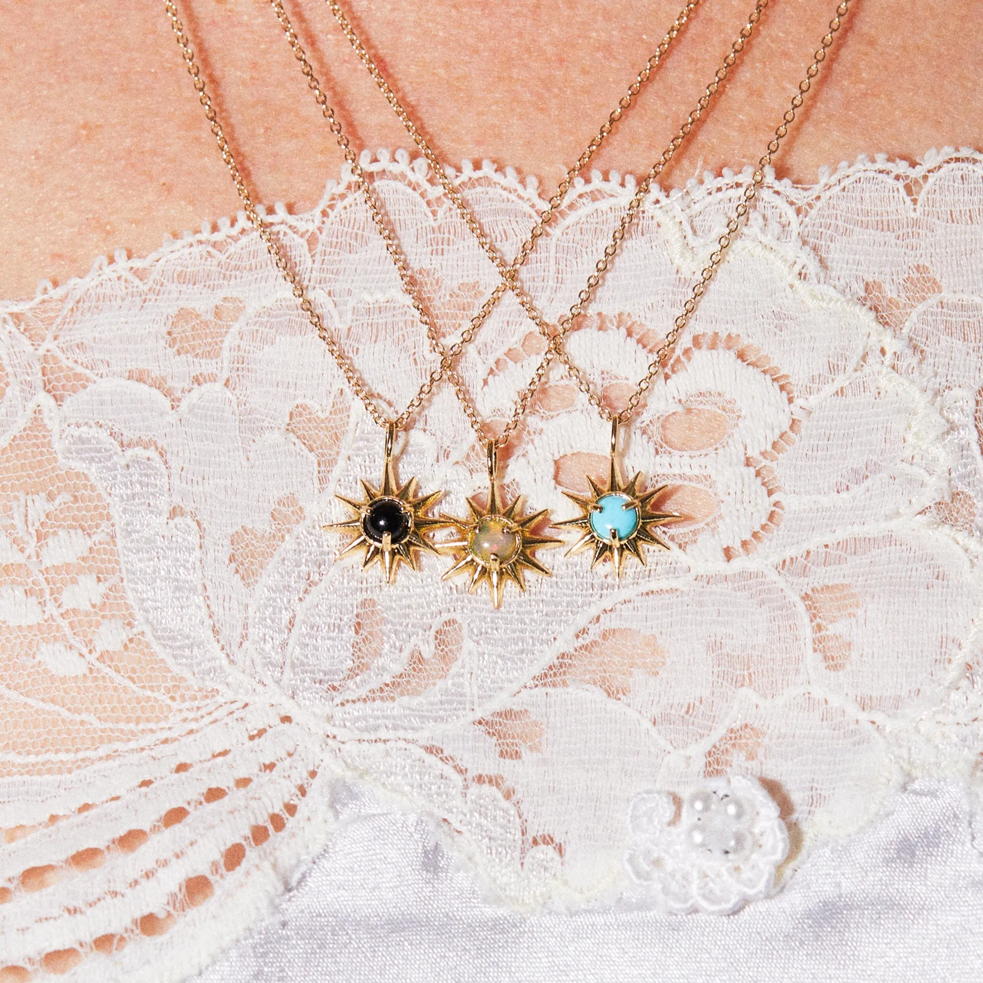 Starburst Necklace in Turquoise