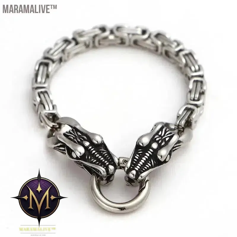 Steampunk Men's Skull Metal Bracelet Cutout Leather Braided Cuff Buckle Gothic Bracelet Motorcycle Rock Cuff Jewelry