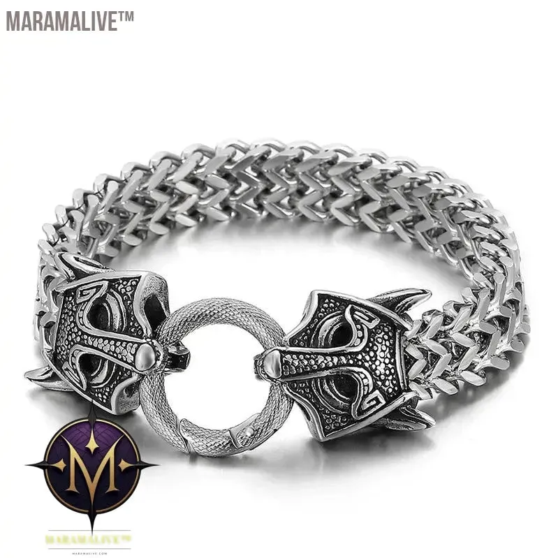 Steampunk Men's Skull Metal Bracelet Cutout Leather Braided Cuff Buckle Gothic Bracelet Motorcycle Rock Cuff Jewelry