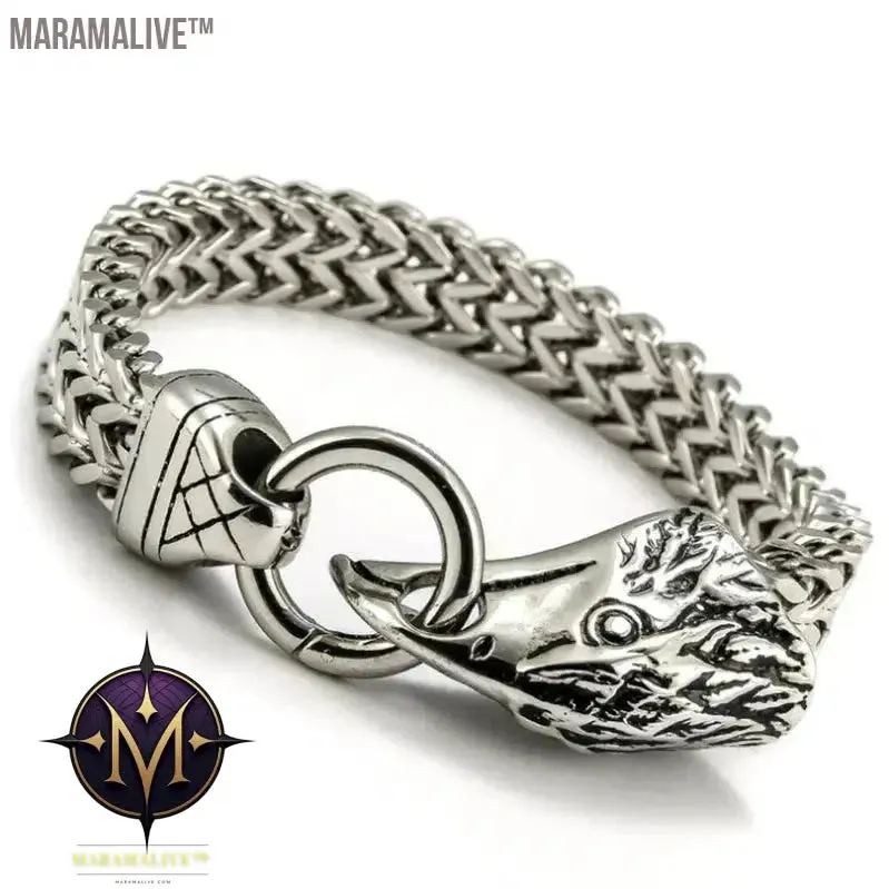 Steampunk Men's Skull Metal Bracelet Cutout Leather Braided Cuff Buckle Gothic Bracelet Motorcycle Rock Cuff Jewelry