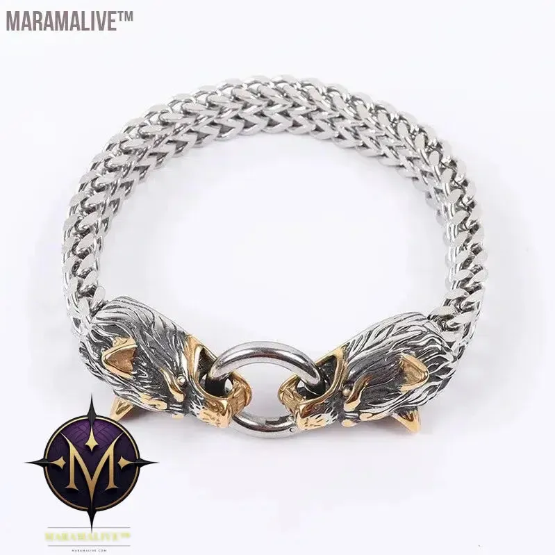 Steampunk Men's Skull Metal Bracelet Cutout Leather Braided Cuff Buckle Gothic Bracelet Motorcycle Rock Cuff Jewelry