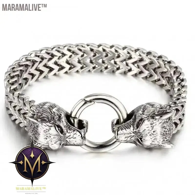 Steampunk Men's Skull Metal Bracelet Cutout Leather Braided Cuff Buckle Gothic Bracelet Motorcycle Rock Cuff Jewelry