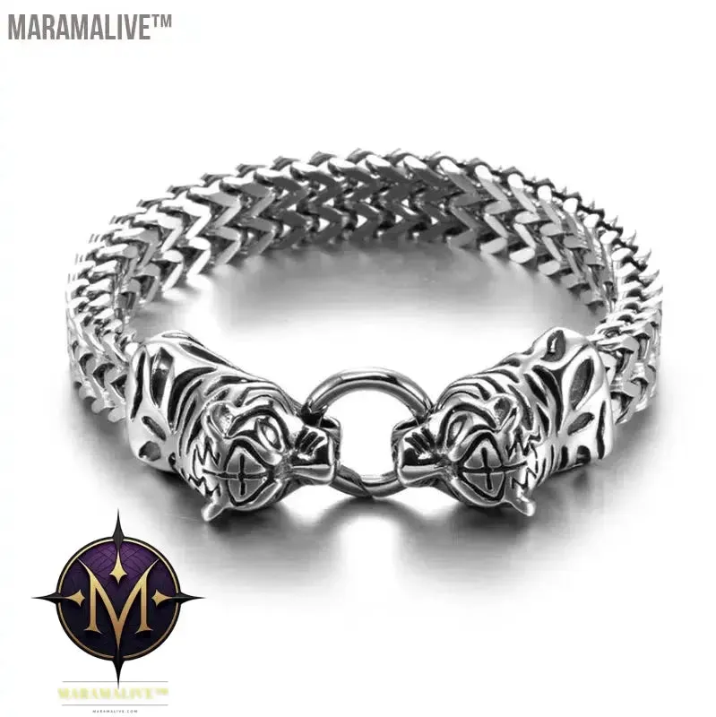 Steampunk Men's Skull Metal Bracelet Cutout Leather Braided Cuff Buckle Gothic Bracelet Motorcycle Rock Cuff Jewelry