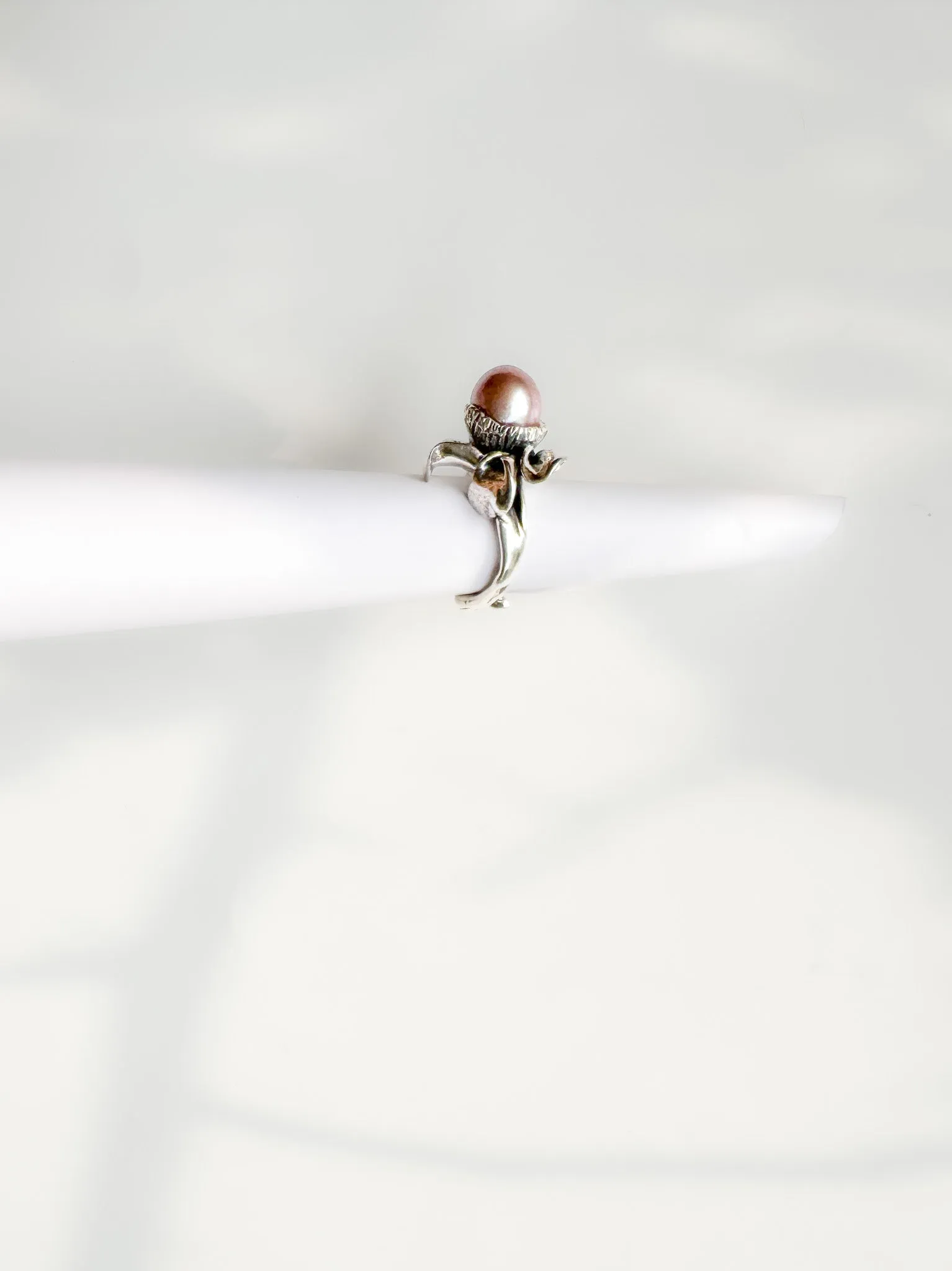 Sterling Silver Oyster Pearl Ring