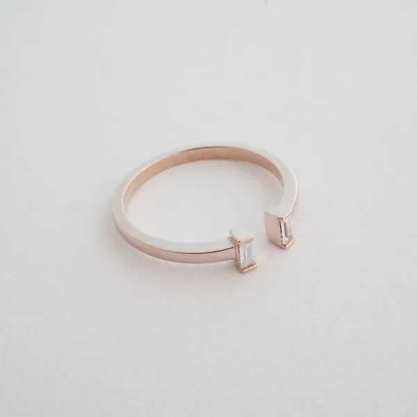Stevie Adjustable Baguette Ring