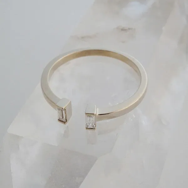 Stevie Adjustable Baguette Ring