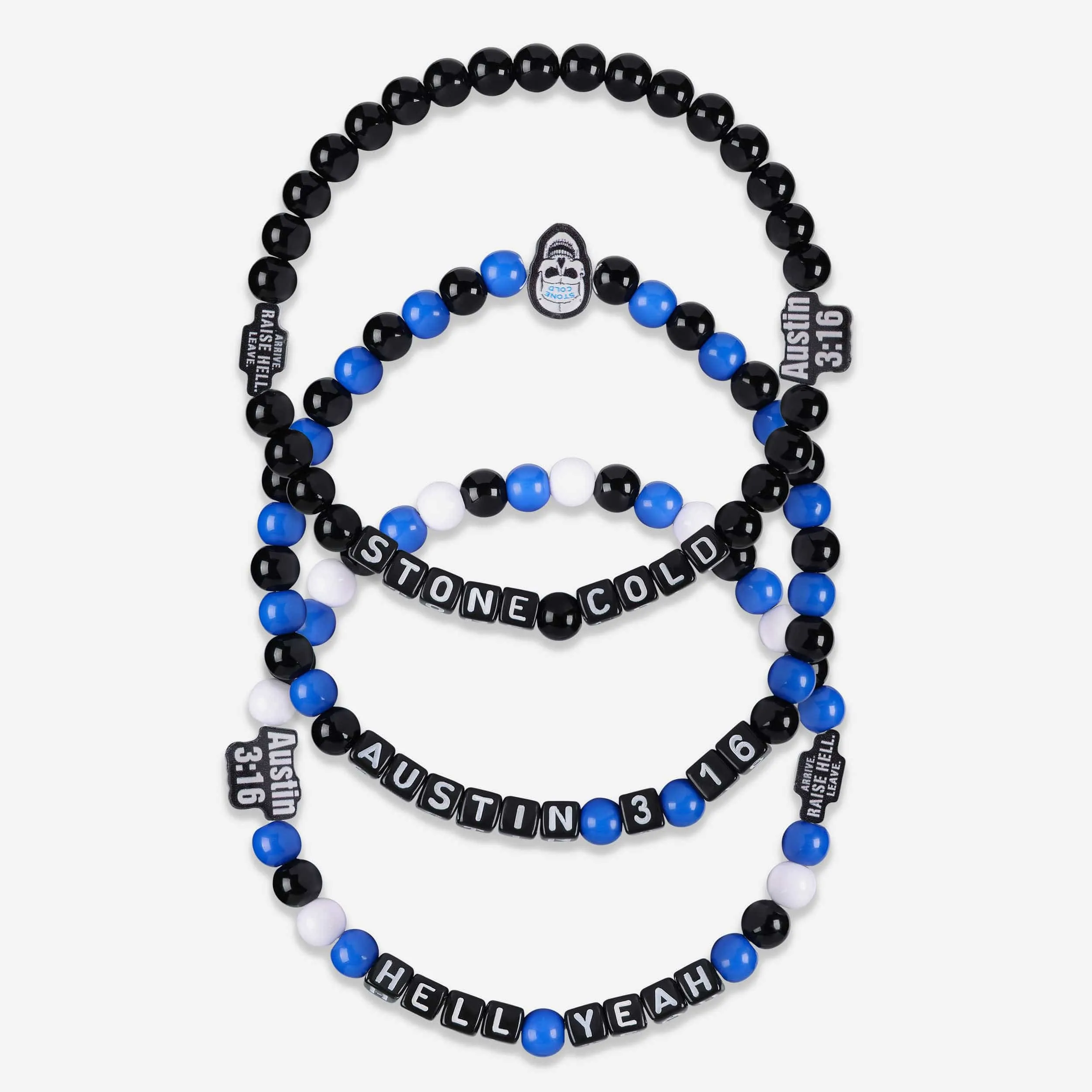 Stone Cold Steve Austin WWE 3 Pack Friendship Bracelet