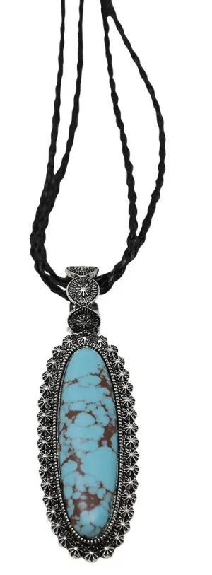 Stone Pendant Casual Necklace