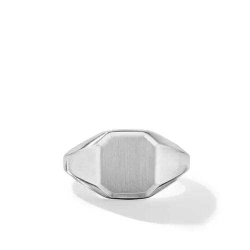Streamline Signet Ring in Sterling Silver, Size 10