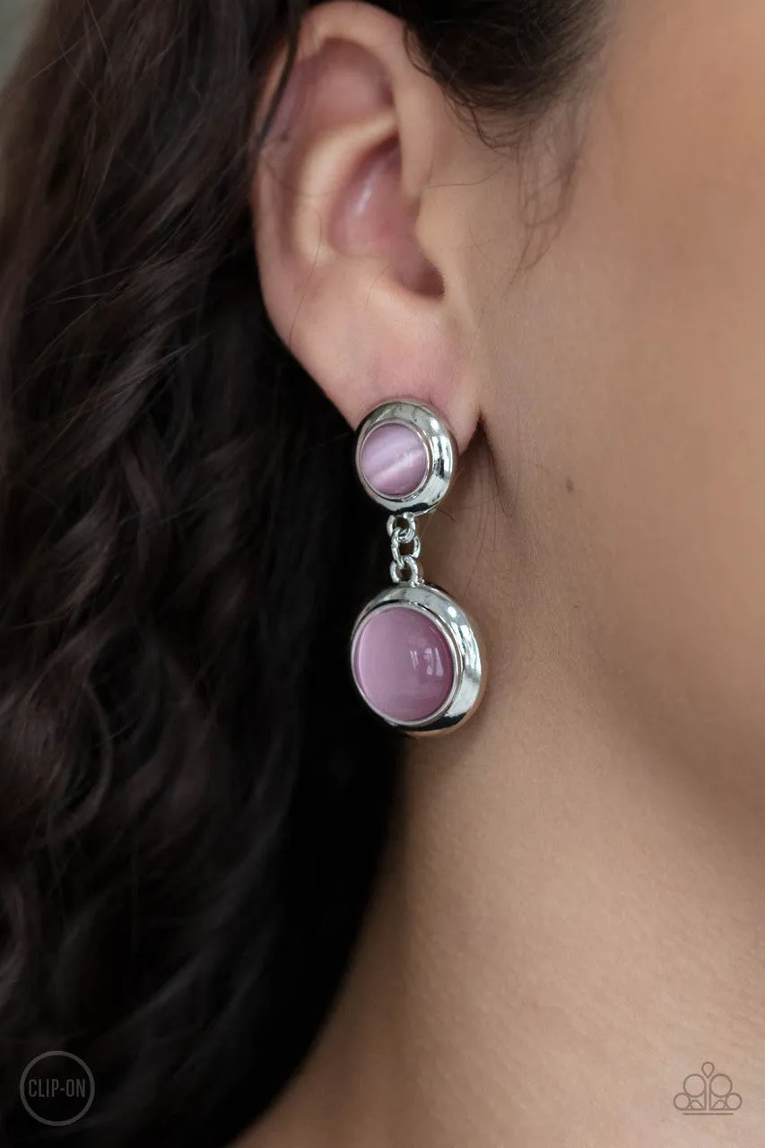 Subtle Smolder Pink Paparazzi Clip-On Earrings