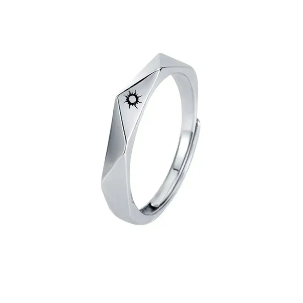 Sun and Moon Couple Rings - Couple Rings Set Promise Wedding Bands Men Women Jewelry Perfect for Valentine's Day