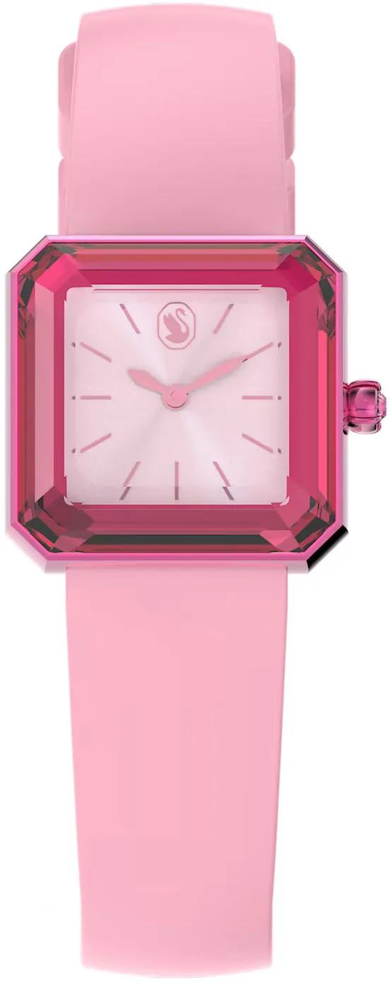 Swarovski Silicone Pink Watch