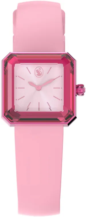 Swarovski Silicone Pink Watch