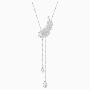 Swarovski,Nice Y Necklace,White,One Size