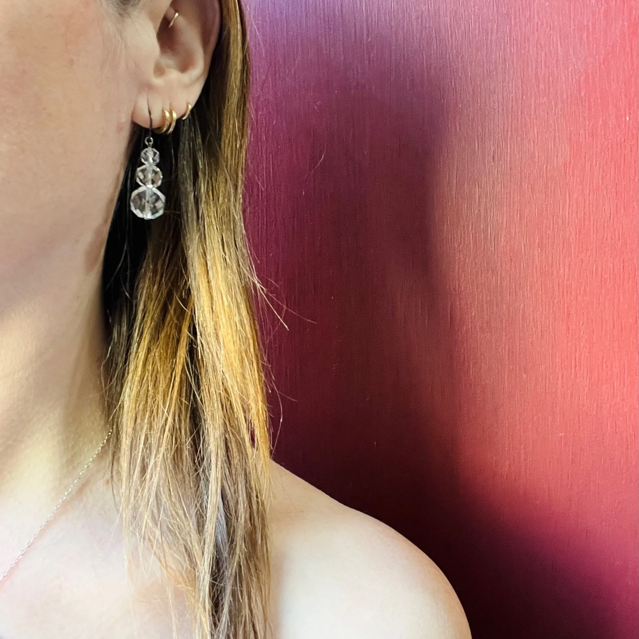 Sweet & Sparkly Art Deco Crystal Earrings