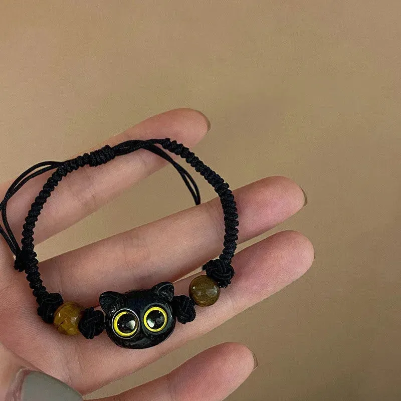 Sweet Cute Animal Cat Dog Paw Flower Bells Pendant Bracelets For Women Girls Simple Cartoon Rabbit Bracelet Friendship Jewelry