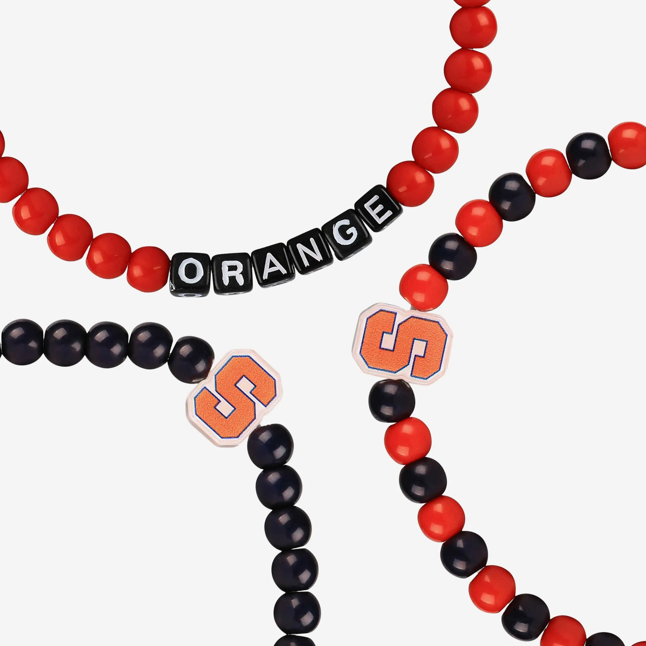 Syracuse Orange 3 Pack Beaded Friendship Bracelet