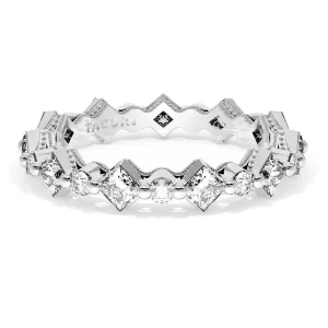 Tacori 18k White Gold Sculpted Crescent Diamond Band