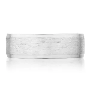 Tacori Bevel Edge in Brushed Finish Mens Wedding Band - 6mm