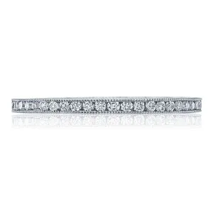 Tacori Crescent and Milgrain Diamond Engagement Ring