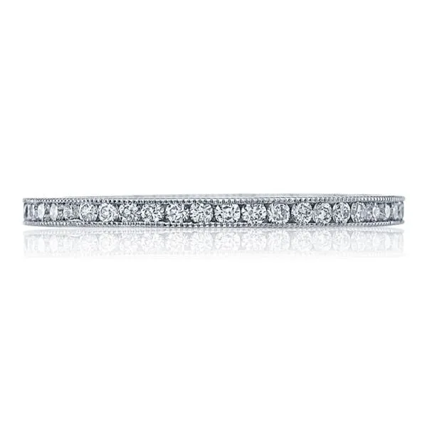 Tacori Crescent and Milgrain Diamond Engagement Ring