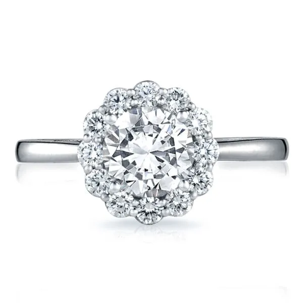 Tacori Full Bloom Round Diamond Halo Engagement Ring